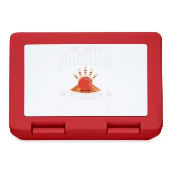 Bowl Design For Bowler Bowling Player Sport - Lunchbox - red - Front