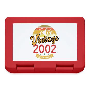 Vintage 2002 Vintage Anniversary Gift Idea 2002 - Lunchbox - red - Front