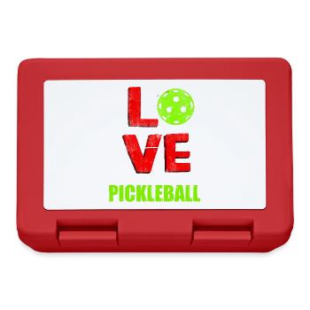 Chers joueurs de Pickleball Paddleball Pickleball - Boîte à goûter - rouge - Devant