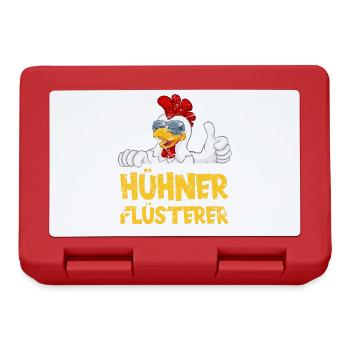 Hühnerflüsterer. Huhn - Brotdose - Rot - Vorne