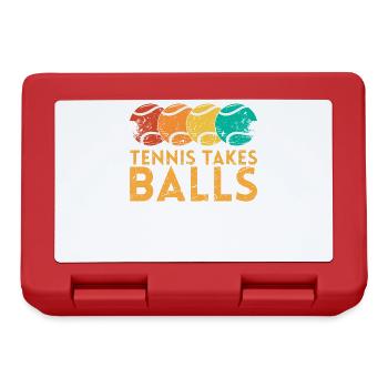 Le tennis prend des balles de conception pour les fans de tennis - Boîte à goûter - rouge - Devant