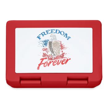 Freedom Forever Eagle Design for the - Lunchbox - red - Front