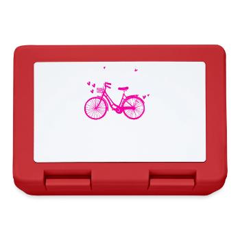 Have a cheerful ride design for bikers or - Lunchbox - red - Front