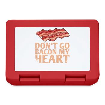 Don’t Go Bacon My Heart Marriage Design Pour Le - Boîte à goûter - rouge - Devant