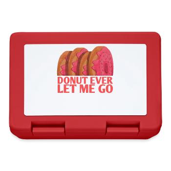 Donut ever let me go, conception de mariage pour - Boîte à goûter - rouge - Devant
