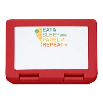 Manger du padel de sommeil Répéter - Boîte à goûter - rouge - Devant