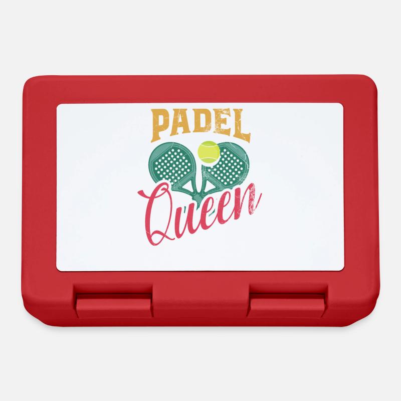 Padel Queen Padel Racket Ball Design For Padel - Lunchbox - red