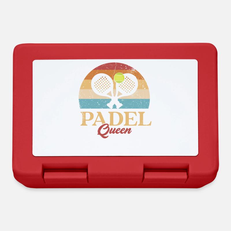 Padel Queen Padel Racket Ball Design For Padel - Lunchbox - red