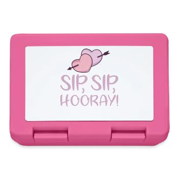 Sip Sip Hurra Marriage Draft pour le marié - Boîte à goûter - rose - Devant