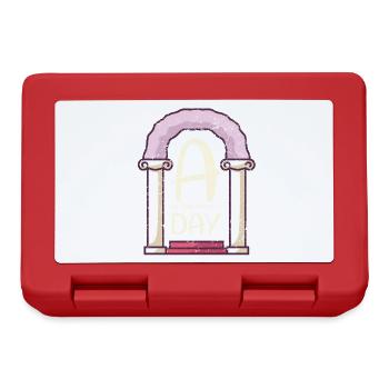 Un design de mariage de jour parfait pour la mariée - Boîte à goûter - rouge - Devant