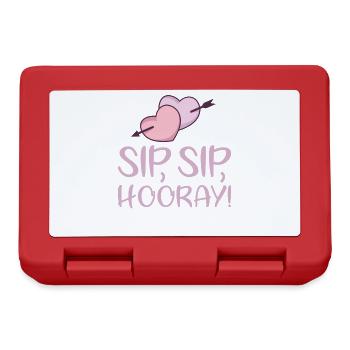 Sip Sip Hurra Marriage Draft For Bridal Groom - Lunchbox - red - Front