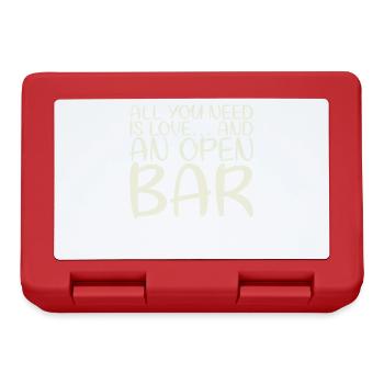 Tout ce dont vous avez besoin, c’est d’amour et d’une ouverture - Boîte à goûter - rouge - Devant