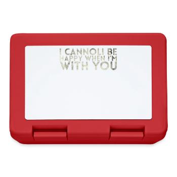 I can be happy when I am with you - Lunchbox - red - Front