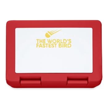 L’oiseau le plus rapide du monde pour les joueurs de badminton - Boîte à goûter - rouge - Devant