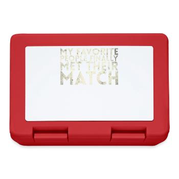 My favorite people have finally settled for the - Lunchbox - red - Front