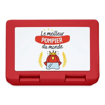 La meilleur pompier du monde - Boîte à goûter - rouge - Devant