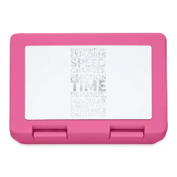 Badminton Investigates Speed Changes - Lunchbox - pink - Front