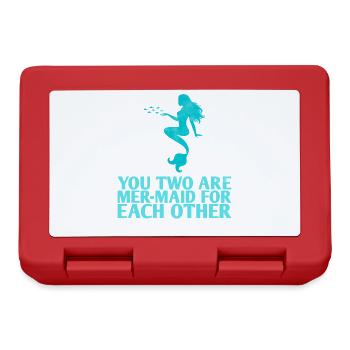 The two of you are mer-maid for each other for the bride - Lunchbox - red - Front