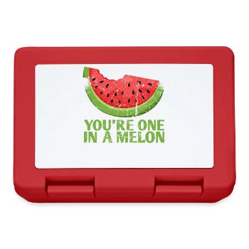 Ils ne font qu’un dans un design de mariage melon pour le - Boîte à goûter - rouge - Devant