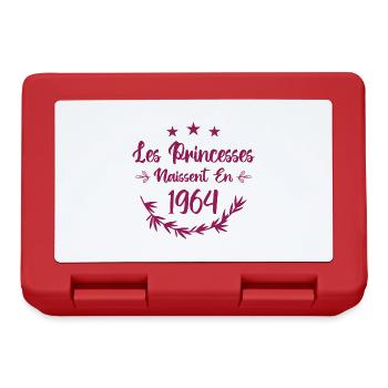 Les princesses naissent en 1964 - Boîte à goûter - rouge - Devant