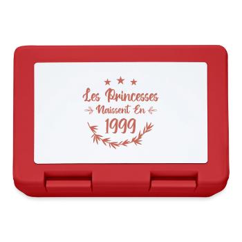 Les princesses naissent en 1999 - Boîte à goûter - rouge - Devant