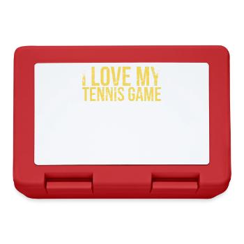 I Love My Tennis Game Design For Tennis Fans - Lunchbox - red - Front