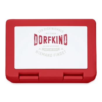 Dorfkind und stolz drauf. Dorfkind - Brotdose - Rot - Vorne