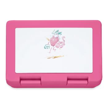 Aloha, Ananas, Und, Flamingo, Design, Für, Beach - Brotdose - Pink - Vorne
