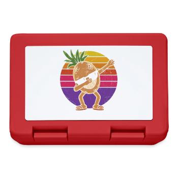 Abtupfendes Ananas-sonnenbrillen-design Für Den - Brotdose - Rot - Vorne