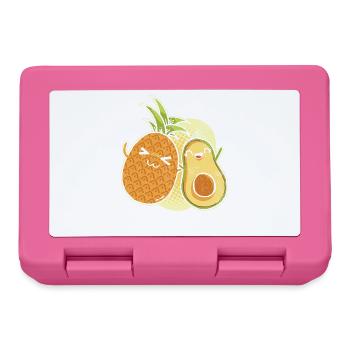 Liebe Ist Liebe Ananas Und Avocado-design Für - Brotdose - Pink - Vorne