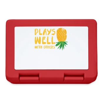 Plays well with other designs for beach lovers - Lunchbox - red - Front