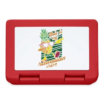 Ceci est mon design de chemise hawaïenne pour - Boîte à goûter - rouge - Devant