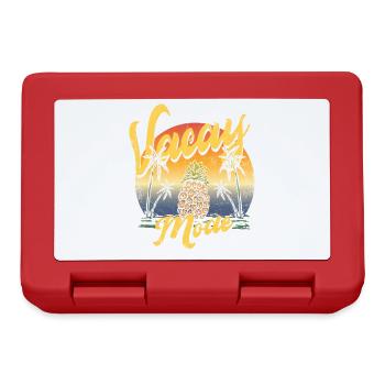 Vacay-modus pineapple pine design For beach - Lunchbox - red - Front