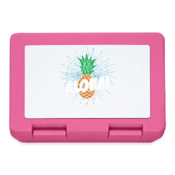 Aloha-ananas-design Für Strandliebhaber Ananas - Brotdose - Pink - Vorne