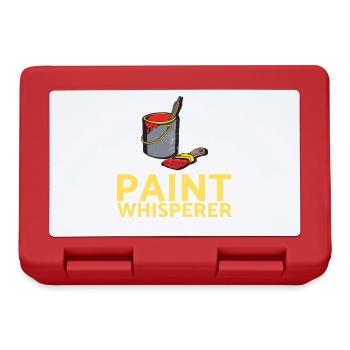 Paint Whisperer Decorator Design Für Maler - Brotdose - Rot - Vorne