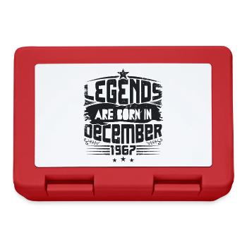 Legends Are Born In December 1967 - Boîte à goûter - rouge - Devant