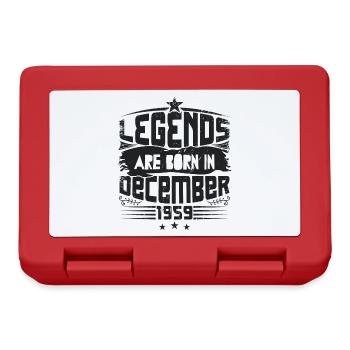 Legends Are Born In December 1959 - Boîte à goûter - rouge - Devant