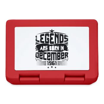 Legends Are Born In December 1961 - Boîte à goûter - rouge - Devant