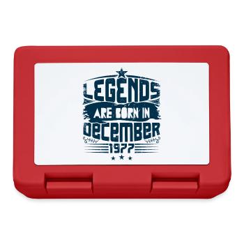 Legends Are Born In December 1977 - Boîte à goûter - rouge - Devant