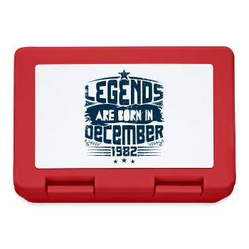 Legends Are Born In December 1982 - Boîte à goûter - rouge - Devant