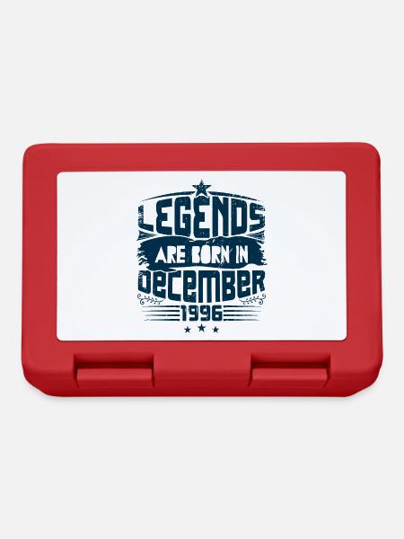 Legends Are Born In December 1996 - Boîte à goûter - rouge