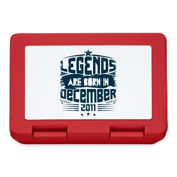 Legends Are Born In December 2011 - Boîte à goûter - rouge - Devant