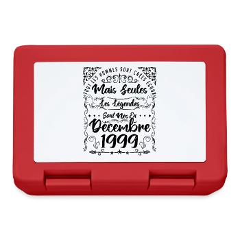 Légendes Sont Nées En Décembre 1999, Anniversaire - Boîte à goûter - rouge - Devant
