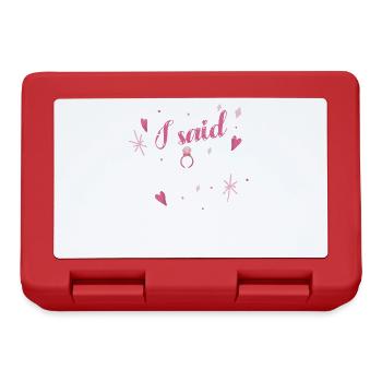 J’ai dit le projet de mariage de Yaaaas pour la mariée - Boîte à goûter - rouge - Devant