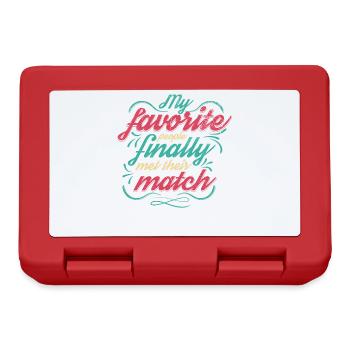 My favorite people have finally settled for the - Lunchbox - red - Front