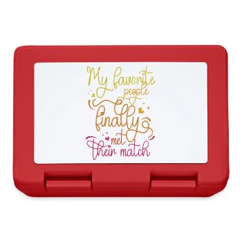 My favorite people have finally settled for the - Lunchbox - red - Front
