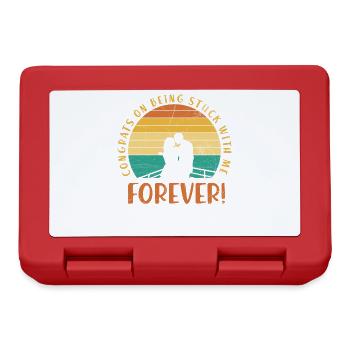 Congratulations that you will be with me forever - Lunchbox - red - Front