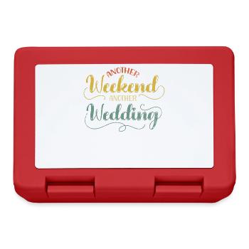 Another weekend, another wedding for - Lunchbox - red - Front