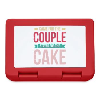 Venu pour le couple, est resté pour la mariée, le - Boîte à goûter - rouge - Devant