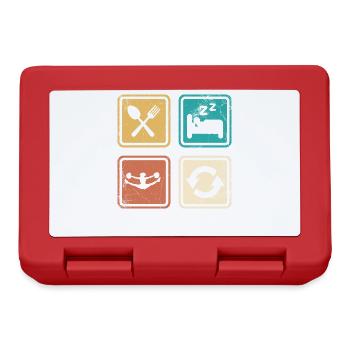 Tout sur ce design de base pour les pom-pom girls - Boîte à goûter - rouge - Devant